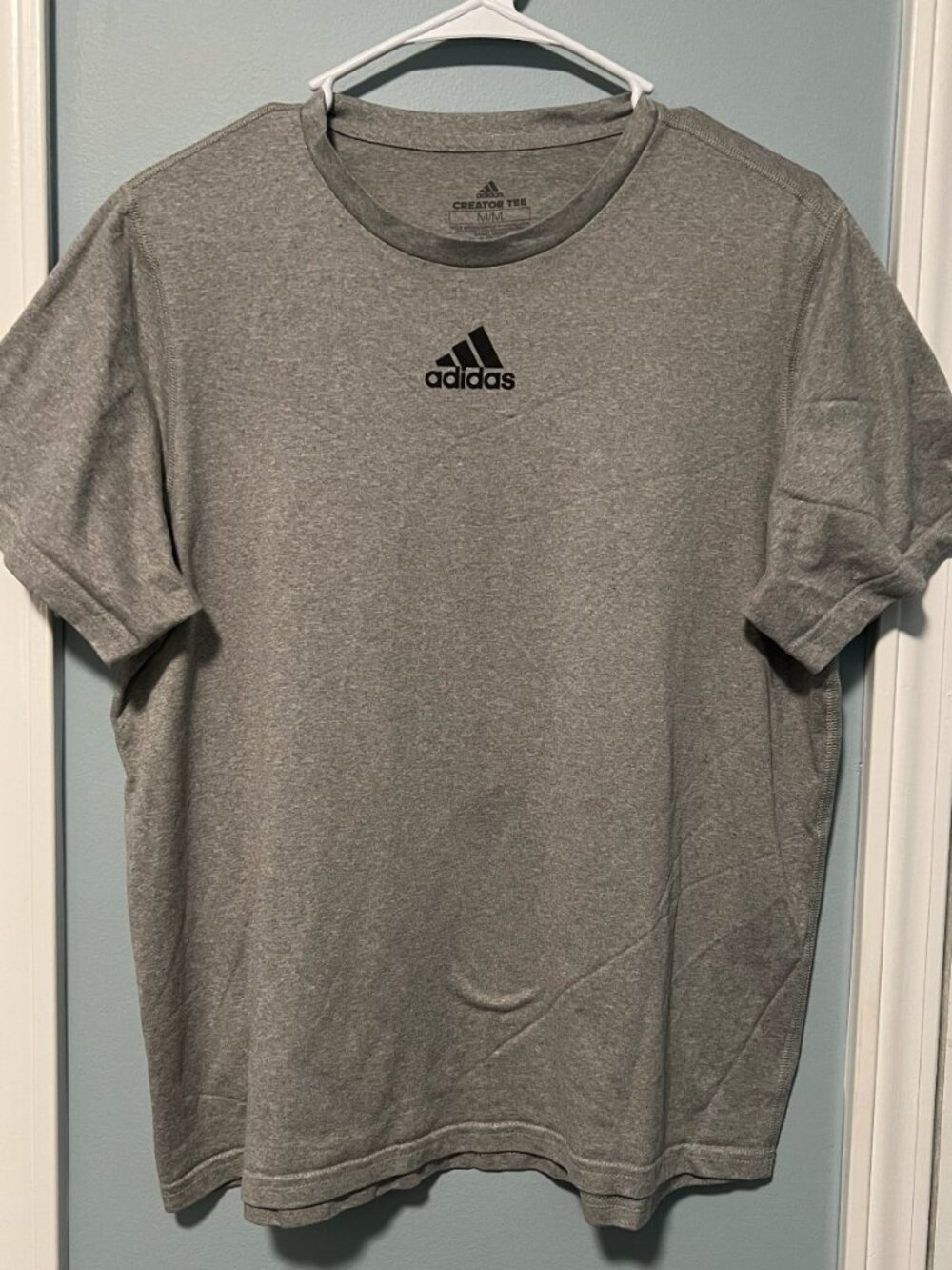 Gray Adidas Logo Creator Tee Mens' Medium